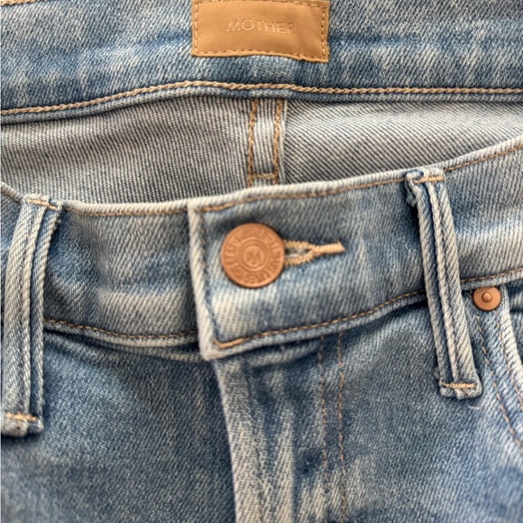 MOTHER Women's Light Blue Bootcut Jeans - Picture 6 of 9
